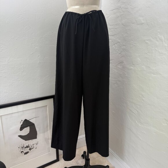 THE ROW The Barrie Virgin Wool black Drawstring pants L NWOT - Picture 9 of 16